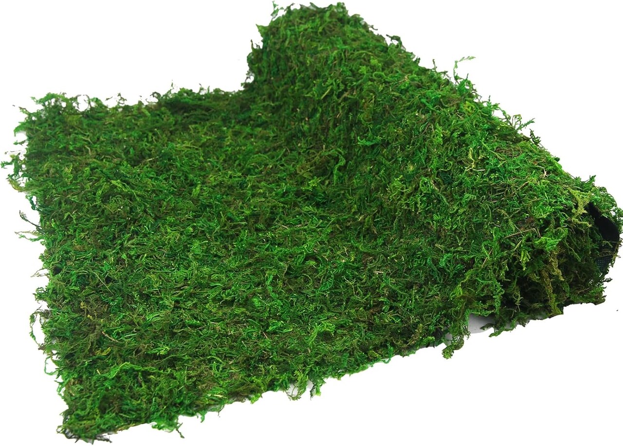 Moss Table Runner Dried Moss for Crafts Green Moss Roll for Fairy Gardens Wedding Woodland Decor 16" x 47" Preserved Moss Mat for Table Decoration Moss Carpet for Moss Grass Wall